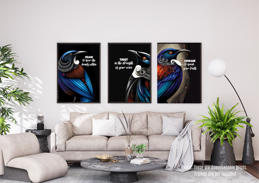 Trio of Tūī (Digital Download)