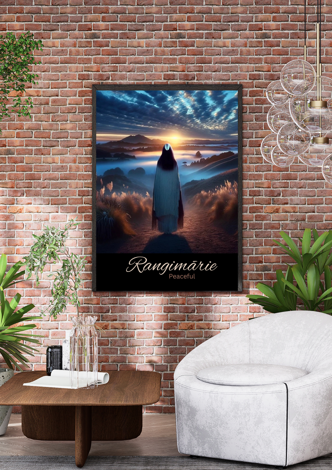 Rangimārie Māori Art Print